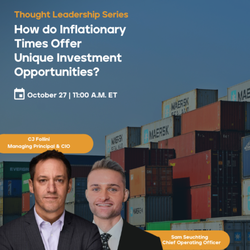 Noyack’s Inaugural Thought Leadership Presentation on “How Do Inflationary Times Offer Unique Investment Opportunities”